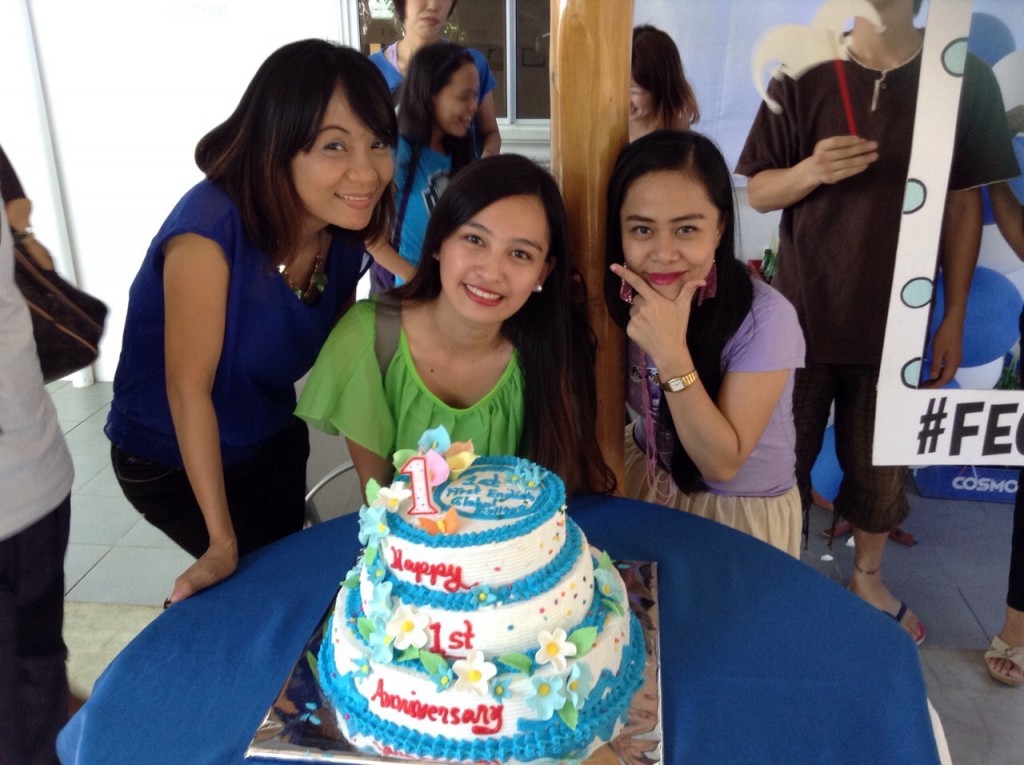 フィリピン留学1周年ケーキ